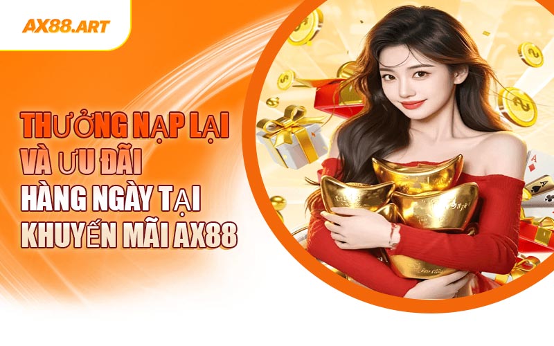 Thưởng Nạp Lại Và Ưu Đãi Hàng Ngày Tại Khuyến Mãi AX88